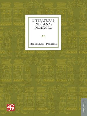 cover image of Literaturas indígenas de México